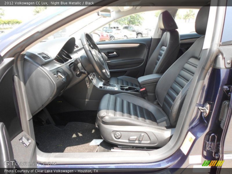 Night Blue Metallic / Black 2012 Volkswagen CC Lux