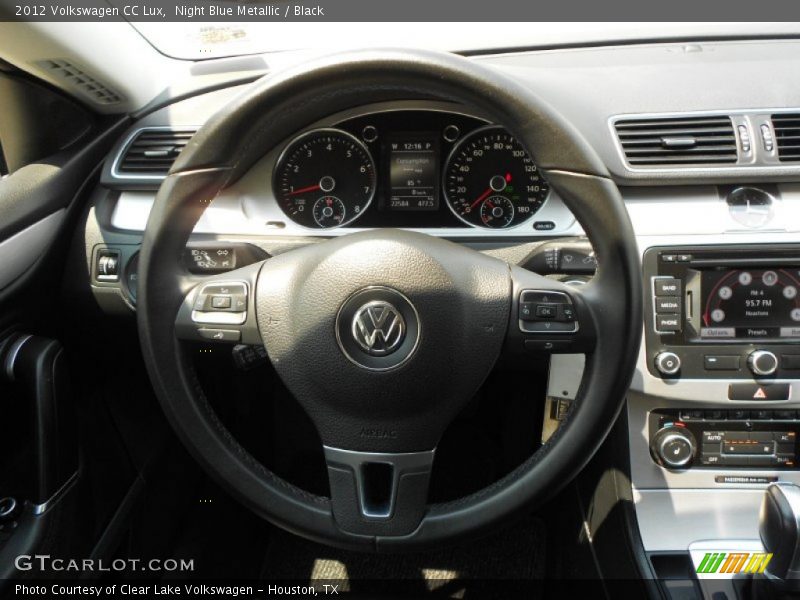 Night Blue Metallic / Black 2012 Volkswagen CC Lux