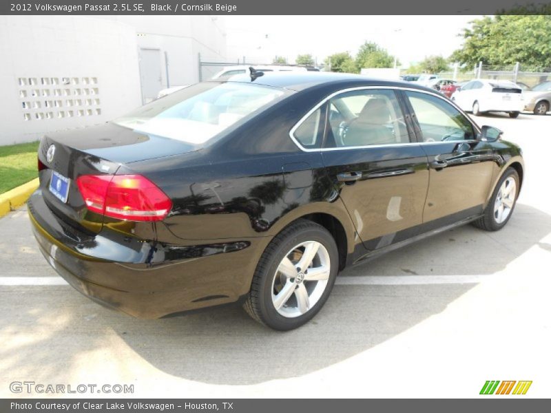 Black / Cornsilk Beige 2012 Volkswagen Passat 2.5L SE