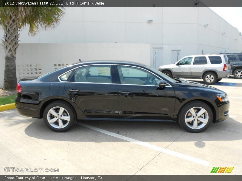Black / Cornsilk Beige 2012 Volkswagen Passat 2.5L SE