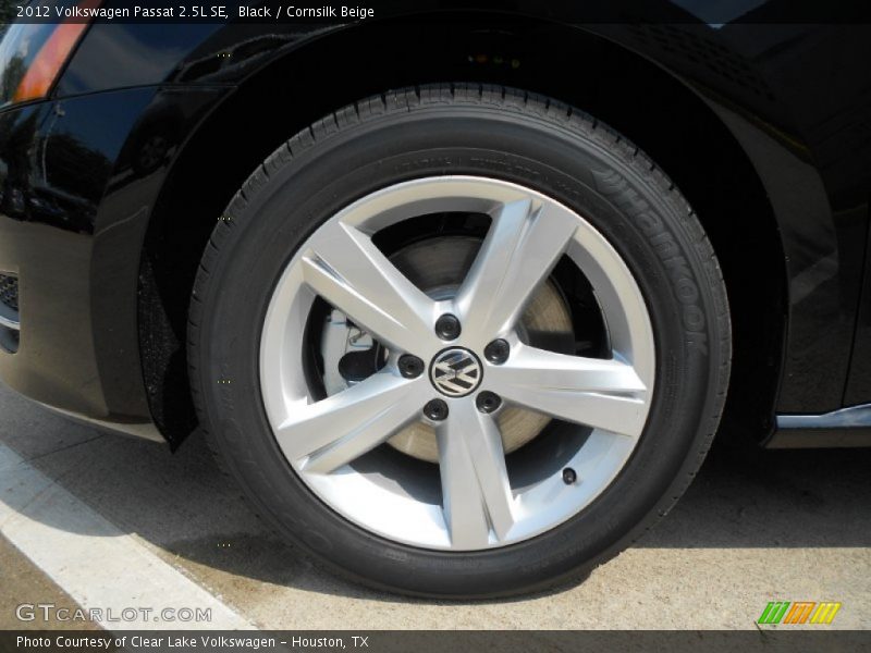 Black / Cornsilk Beige 2012 Volkswagen Passat 2.5L SE