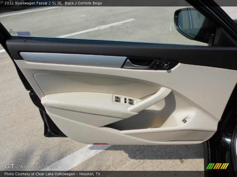 Black / Cornsilk Beige 2012 Volkswagen Passat 2.5L SE