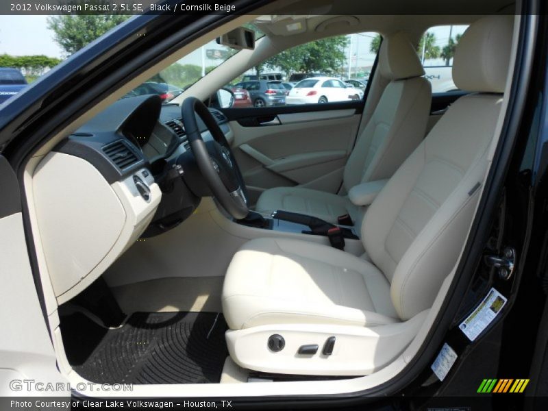Black / Cornsilk Beige 2012 Volkswagen Passat 2.5L SE