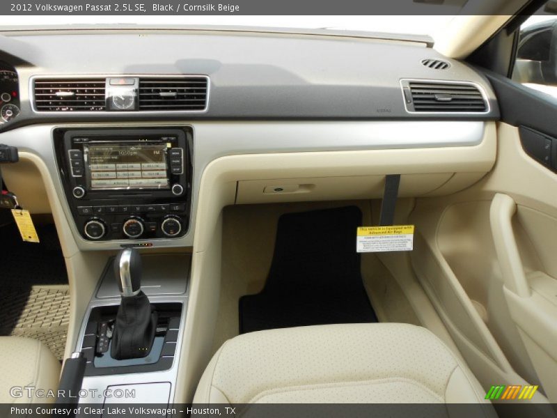 Black / Cornsilk Beige 2012 Volkswagen Passat 2.5L SE