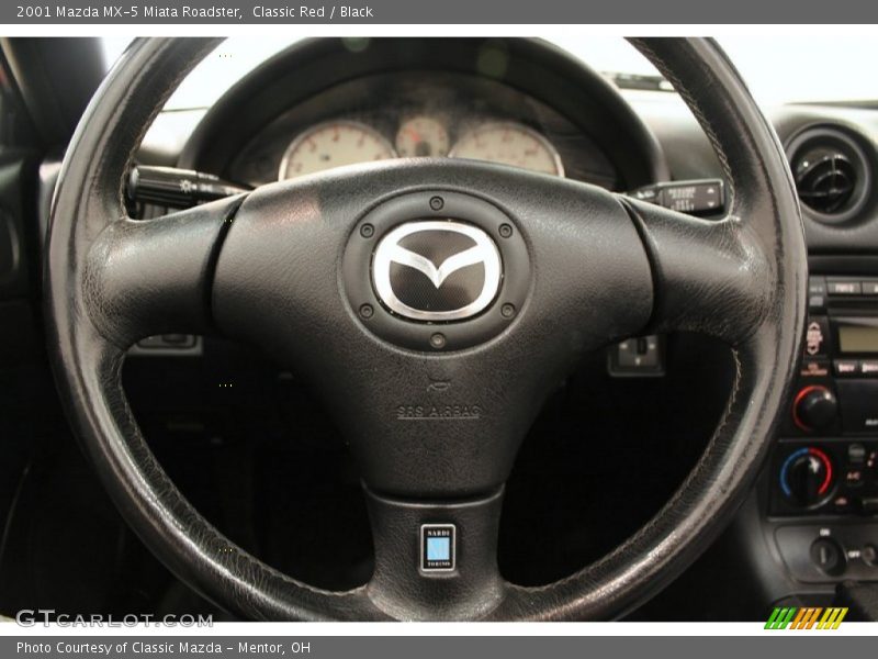 Classic Red / Black 2001 Mazda MX-5 Miata Roadster