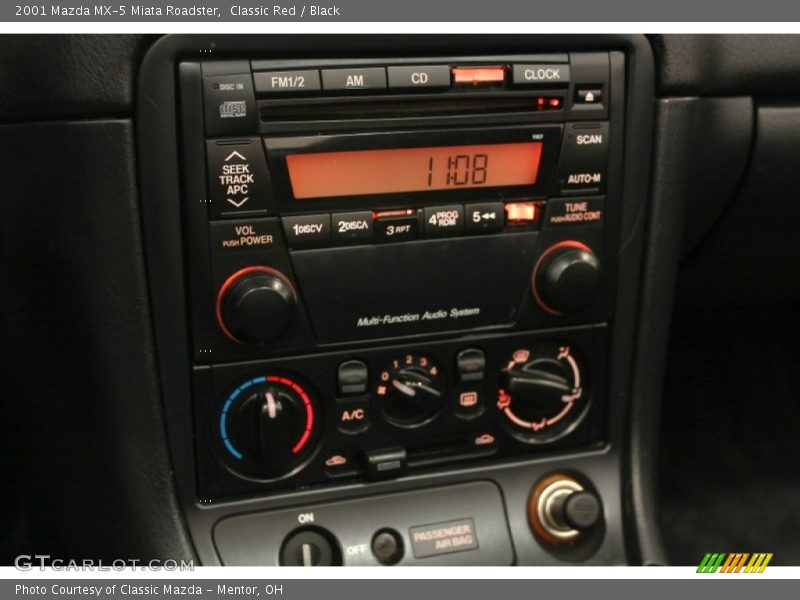 Classic Red / Black 2001 Mazda MX-5 Miata Roadster
