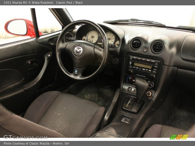Classic Red / Black 2001 Mazda MX-5 Miata Roadster