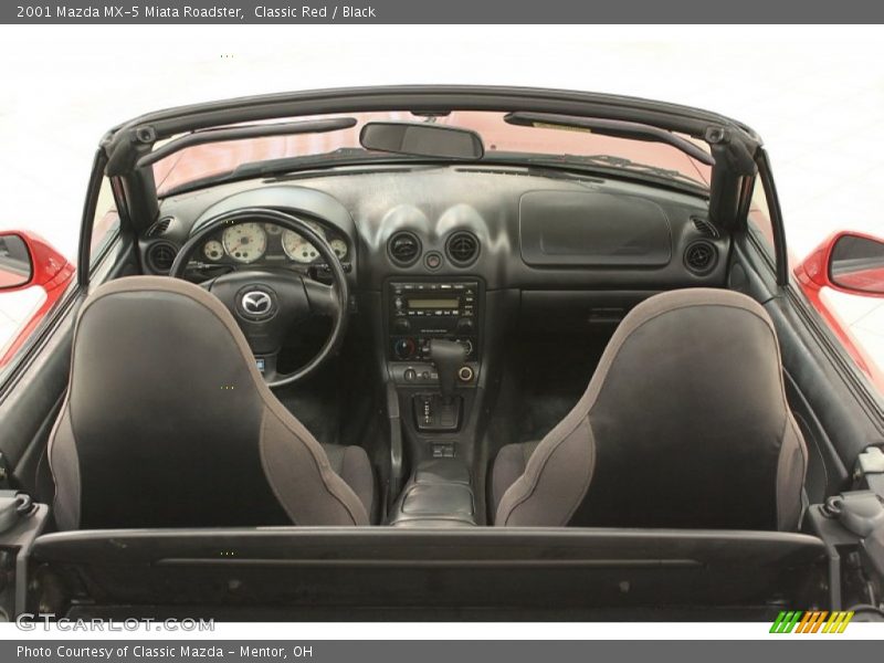 Classic Red / Black 2001 Mazda MX-5 Miata Roadster