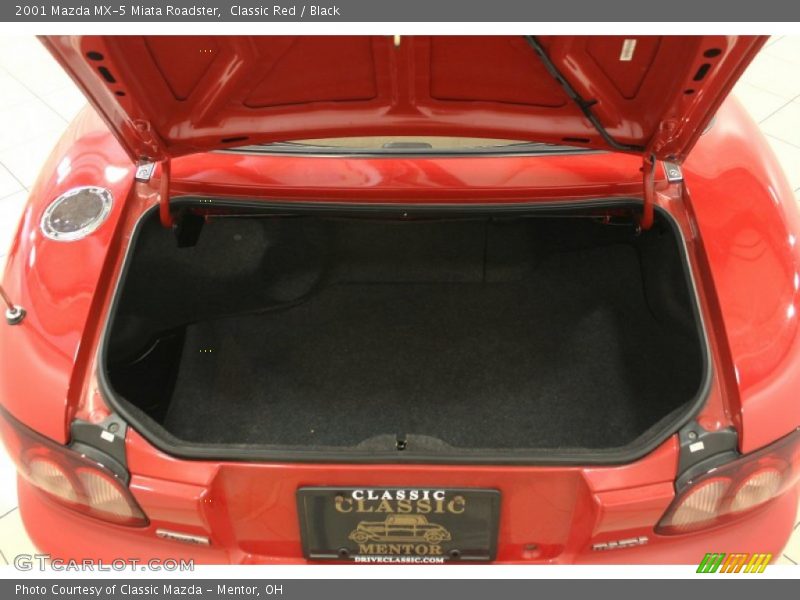 Classic Red / Black 2001 Mazda MX-5 Miata Roadster