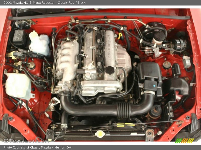 Classic Red / Black 2001 Mazda MX-5 Miata Roadster