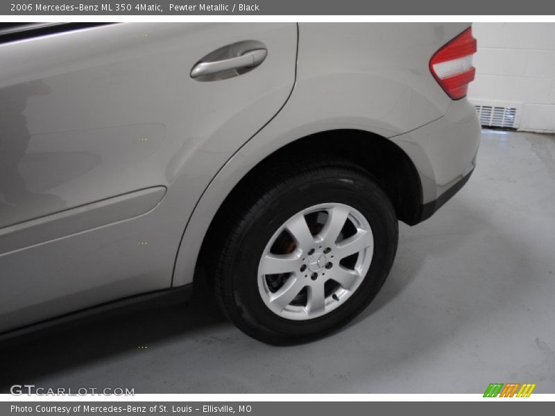 Pewter Metallic / Black 2006 Mercedes-Benz ML 350 4Matic