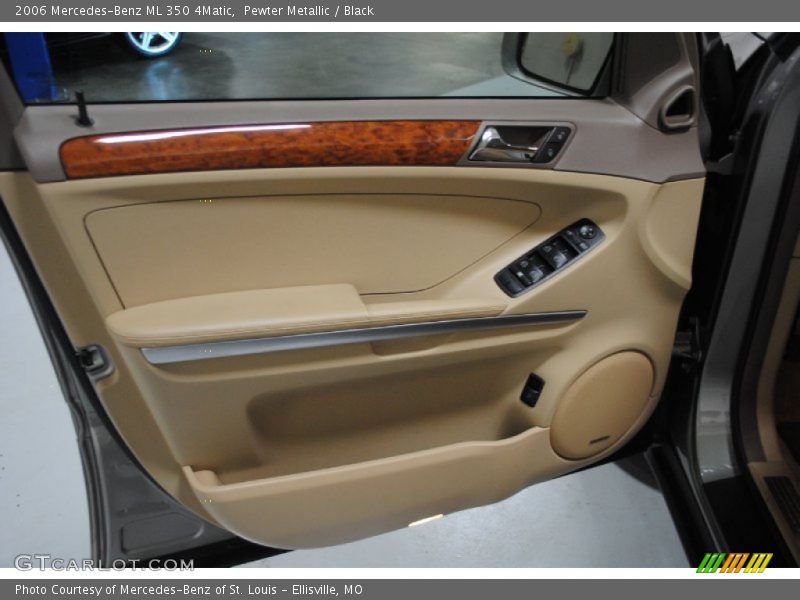 Pewter Metallic / Black 2006 Mercedes-Benz ML 350 4Matic