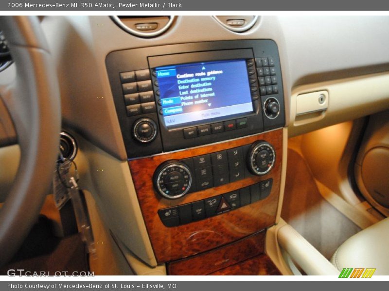 Pewter Metallic / Black 2006 Mercedes-Benz ML 350 4Matic