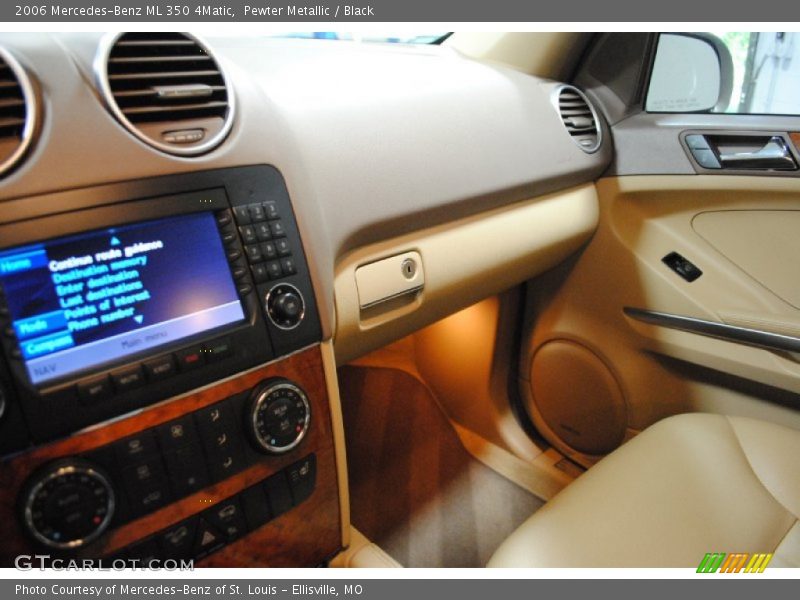 Pewter Metallic / Black 2006 Mercedes-Benz ML 350 4Matic