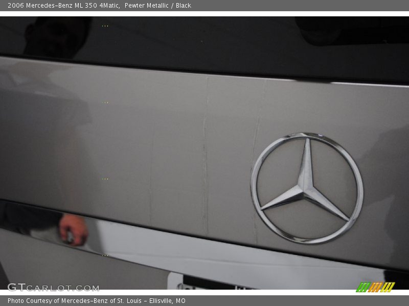 Pewter Metallic / Black 2006 Mercedes-Benz ML 350 4Matic