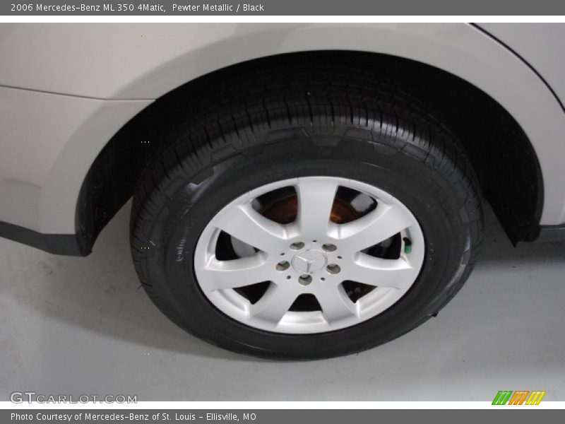 Pewter Metallic / Black 2006 Mercedes-Benz ML 350 4Matic
