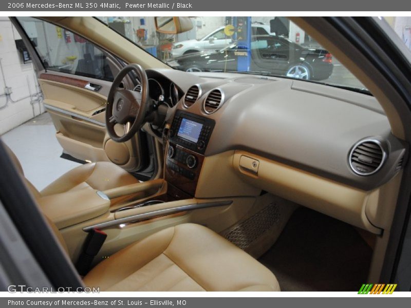 Pewter Metallic / Black 2006 Mercedes-Benz ML 350 4Matic
