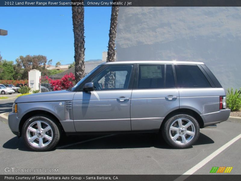 Orkney Grey Metallic / Jet 2012 Land Rover Range Rover Supercharged