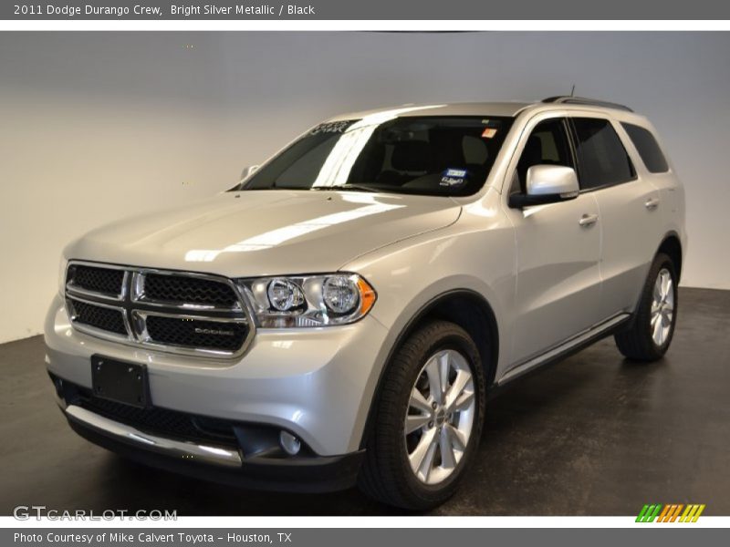 Bright Silver Metallic / Black 2011 Dodge Durango Crew