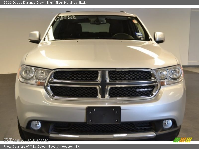 Bright Silver Metallic / Black 2011 Dodge Durango Crew