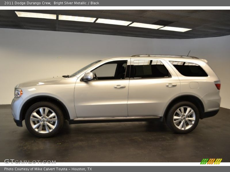 Bright Silver Metallic / Black 2011 Dodge Durango Crew