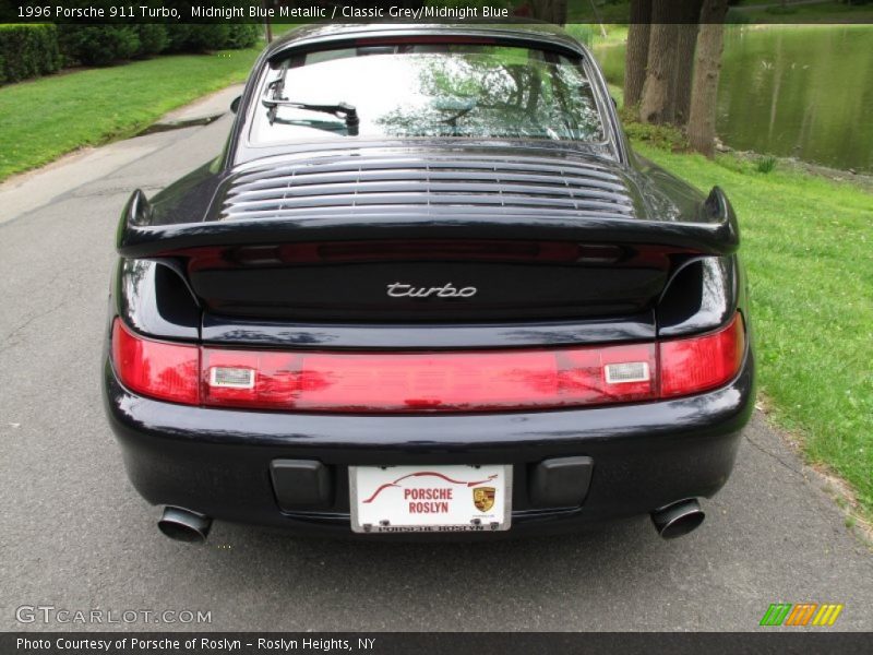 Midnight Blue Metallic / Classic Grey/Midnight Blue 1996 Porsche 911 Turbo