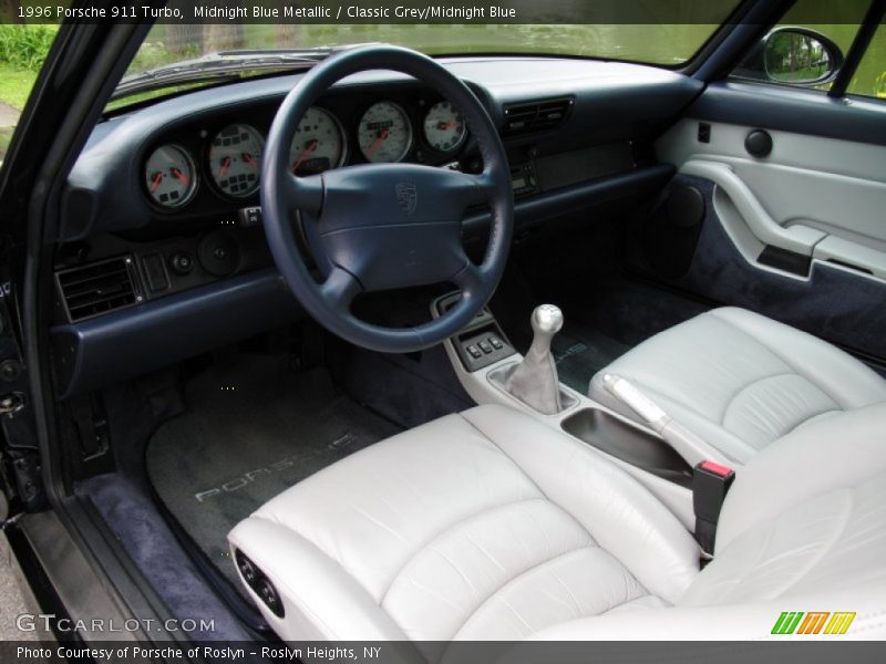 Classic Grey/Midnight Blue Interior - 1996 911 Turbo 