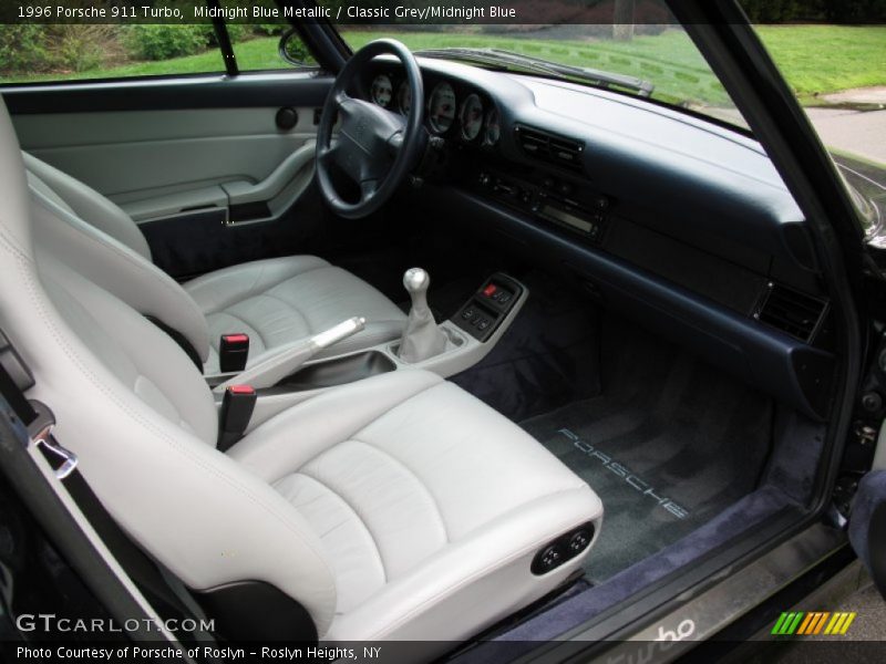 1996 911 Turbo Classic Grey/Midnight Blue Interior