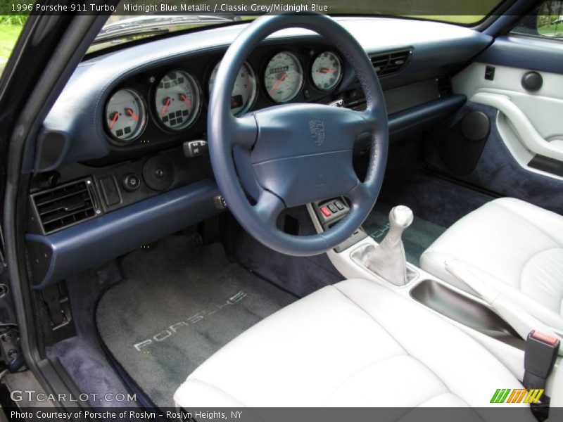 Classic Grey/Midnight Blue Interior - 1996 911 Turbo 