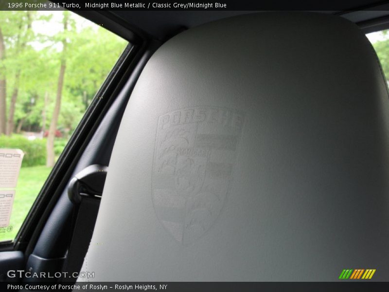 Porsche Crest in Headrest - 1996 Porsche 911 Turbo
