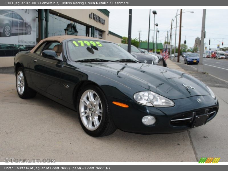 British Racing Green Metallic / Cashmere 2001 Jaguar XK XK8 Convertible