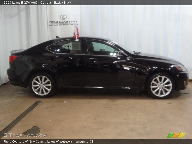 Obsidian Black / Black 2009 Lexus IS 250 AWD