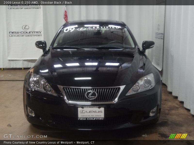 Obsidian Black / Black 2009 Lexus IS 250 AWD