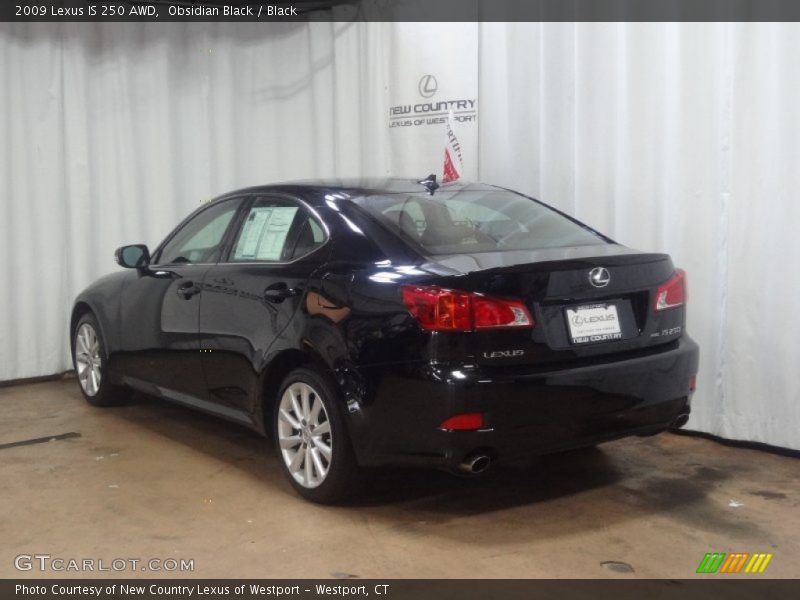 Obsidian Black / Black 2009 Lexus IS 250 AWD