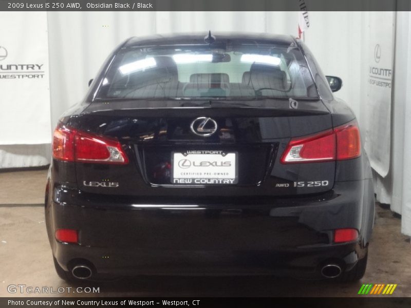 Obsidian Black / Black 2009 Lexus IS 250 AWD