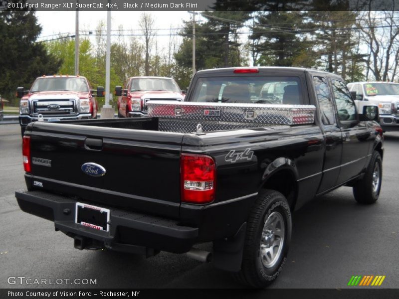 Black / Medium Dark Flint 2011 Ford Ranger XLT SuperCab 4x4