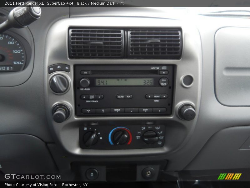 Black / Medium Dark Flint 2011 Ford Ranger XLT SuperCab 4x4