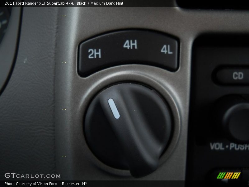 Black / Medium Dark Flint 2011 Ford Ranger XLT SuperCab 4x4