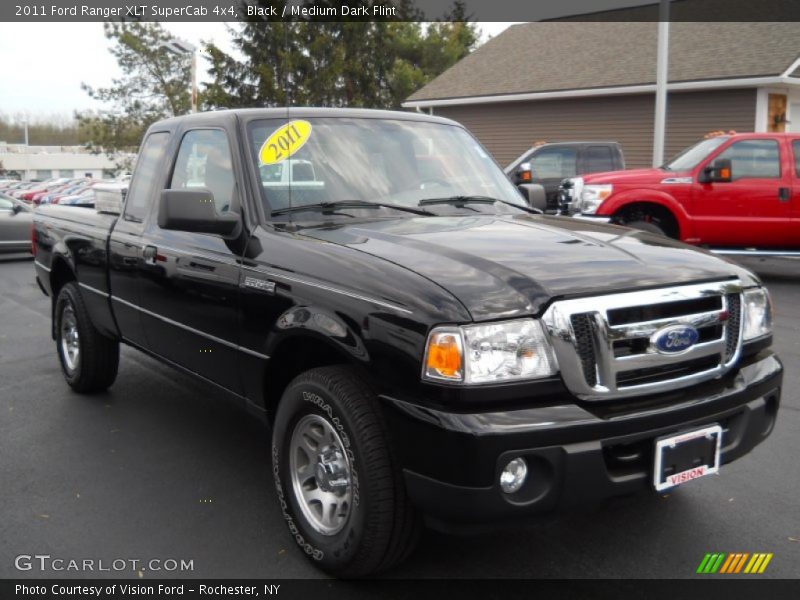 Black / Medium Dark Flint 2011 Ford Ranger XLT SuperCab 4x4