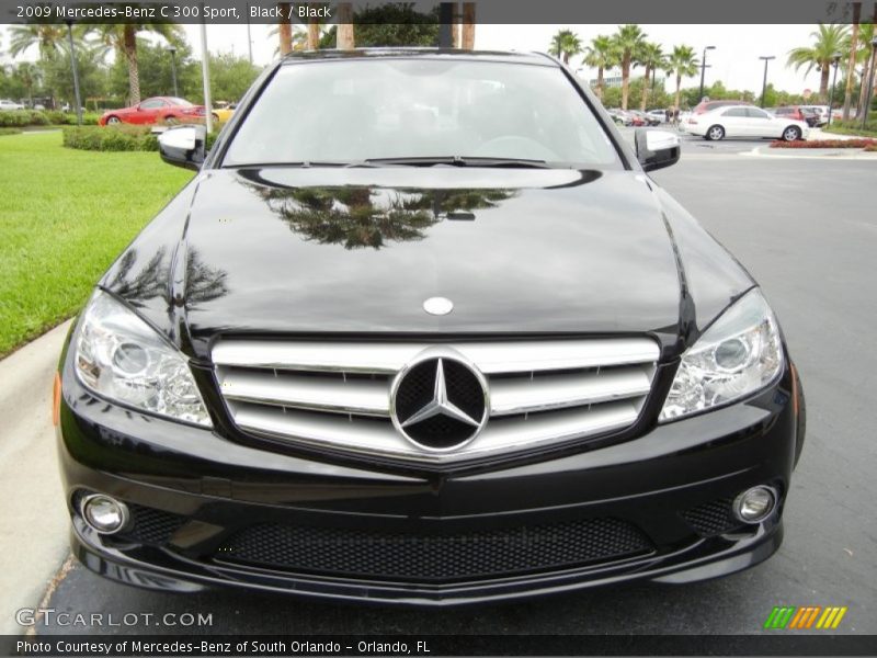 Black / Black 2009 Mercedes-Benz C 300 Sport