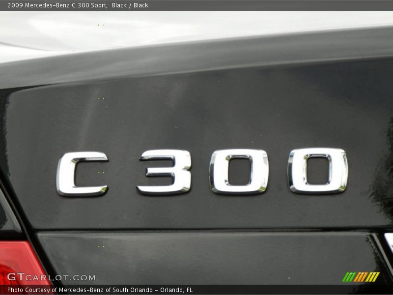Black / Black 2009 Mercedes-Benz C 300 Sport