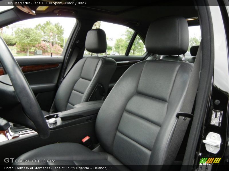 Black / Black 2009 Mercedes-Benz C 300 Sport