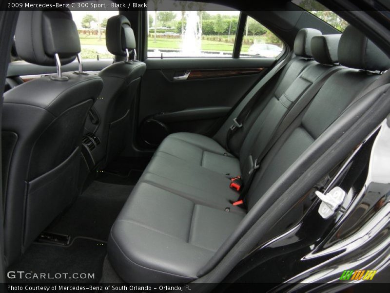 Black / Black 2009 Mercedes-Benz C 300 Sport
