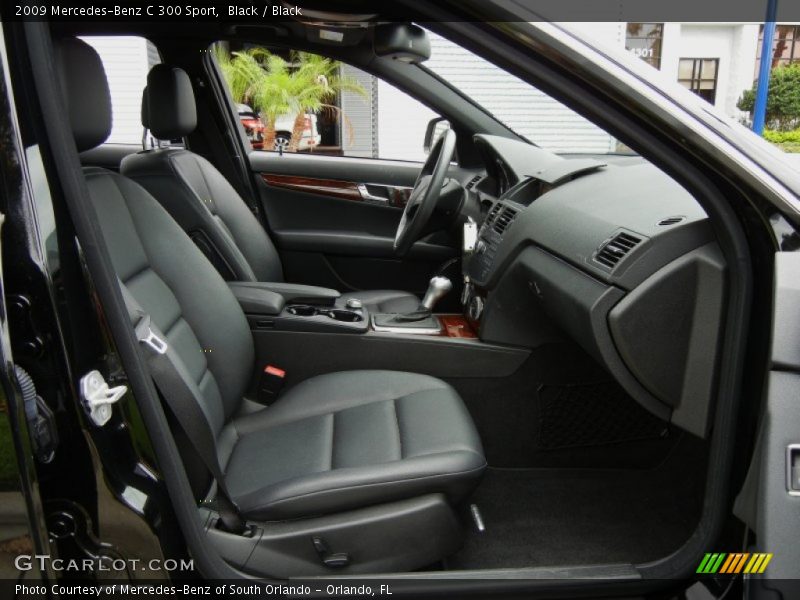 Black / Black 2009 Mercedes-Benz C 300 Sport