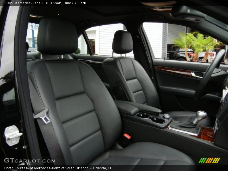 Black / Black 2009 Mercedes-Benz C 300 Sport