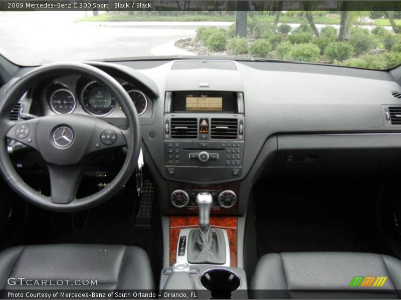 Black / Black 2009 Mercedes-Benz C 300 Sport