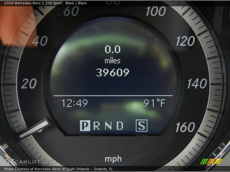Black / Black 2009 Mercedes-Benz C 300 Sport