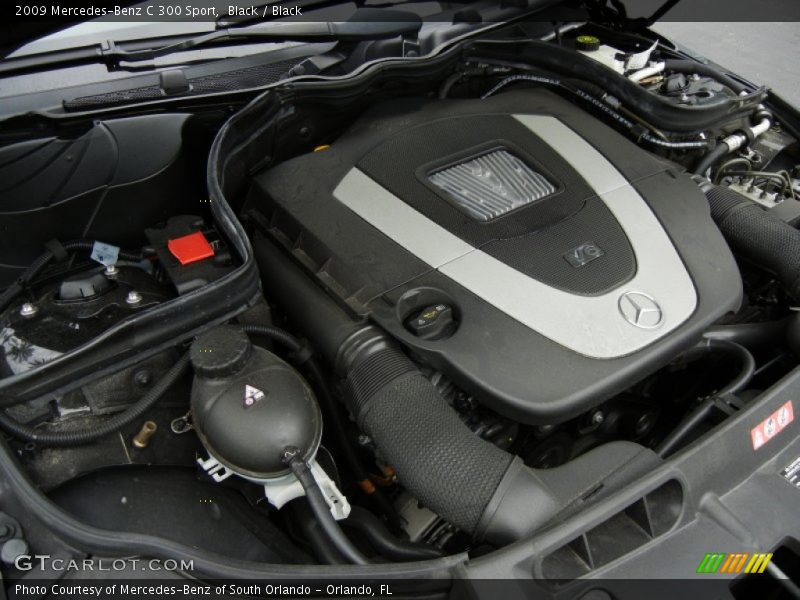 Black / Black 2009 Mercedes-Benz C 300 Sport