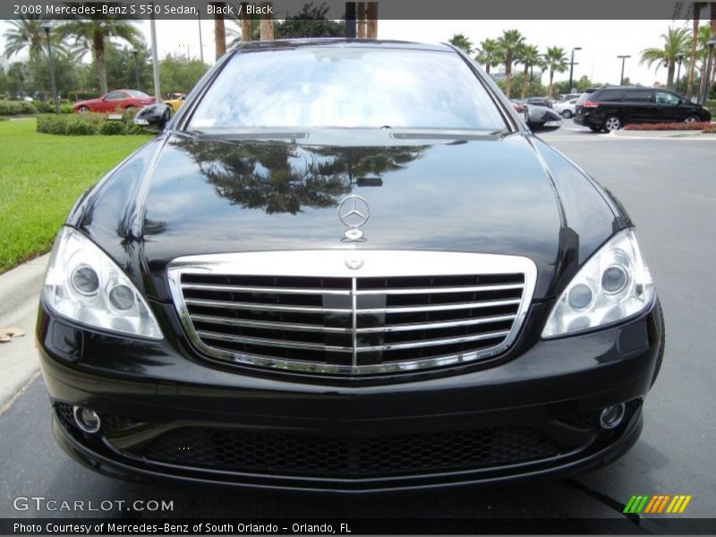 Black / Black 2008 Mercedes-Benz S 550 Sedan