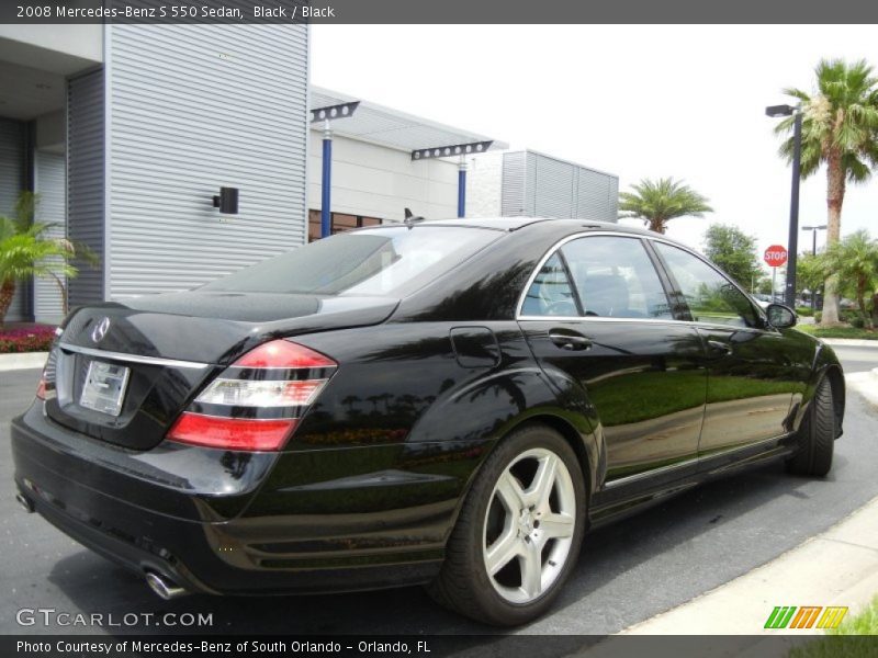 Black / Black 2008 Mercedes-Benz S 550 Sedan